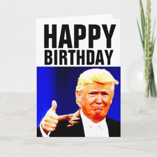 DONALD TRUMP Cartes de voeux d'anniversaire amusan