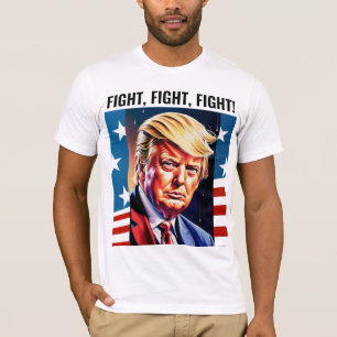 DONALD TRUMP, COMBAT ! T-SHIRTS 2024