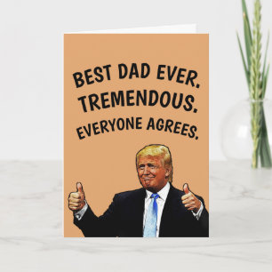 DONALD TRUMP FÊTE DES PÈRES CARTES TRÈS ÉNORMES