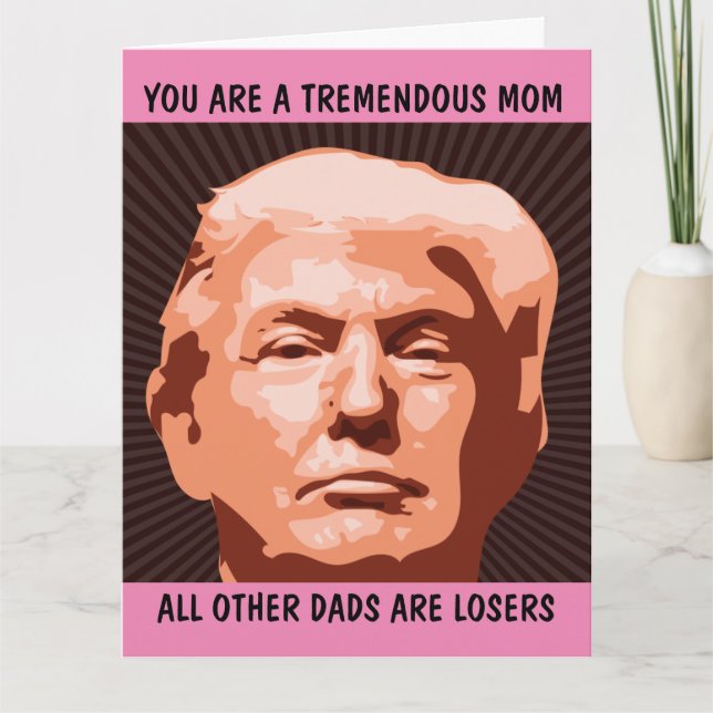 DONALD TRUMP GIANT HELLO CARD POUR CARTES MOM (Devant)