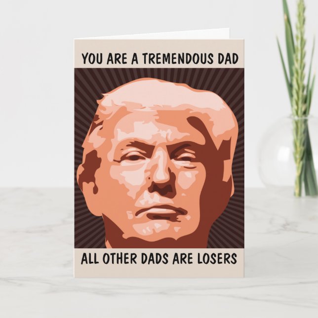 DONALD TRUMP HELLO CARD POUR LES CARTES POUR DAD (Devant)
