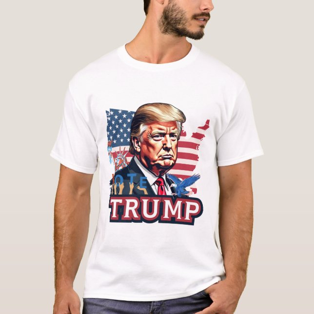Donald Trump Homage T-shirt Tee Top Président des  (Devant)
