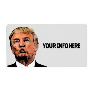 DONALD TRUMP KISS GRANDS ÉTIQUETTES DE TRANSPORT
