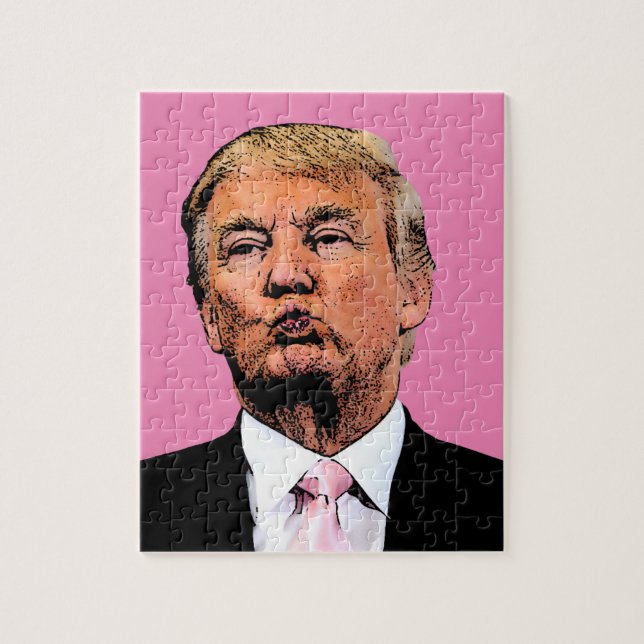 DONALD TRUMP KISS JIGSAW PUZZLE DÉFI (Vertical)