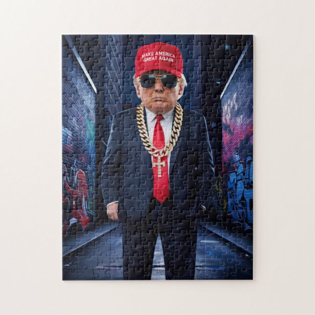 Donald Trump MAGA Gangsta Puzzle urbain (Vertical)