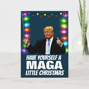 DONALD TRUMP MAGA PETITES cartes de Noël