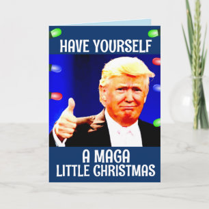 DONALD TRUMP MAGA PETITES cartes de Noël