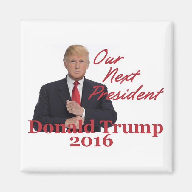 Donald TRUMP Magnet Carré 2016 (Devant)