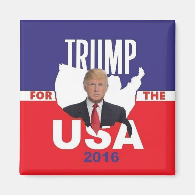 Donald TRUMP Magnet Carré 2016 (Devant)