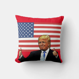 DONALD TRUMP PATRIOTIQUE 4 JUILLET COUSSINS