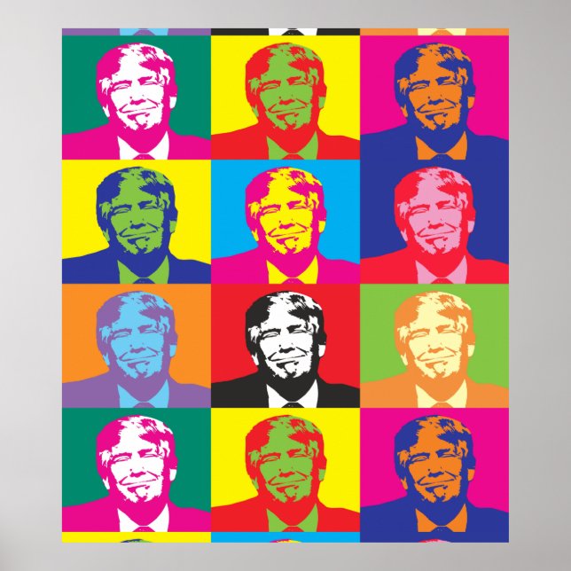 Donald Trump Pop Art Value Poster Paper (Devant)