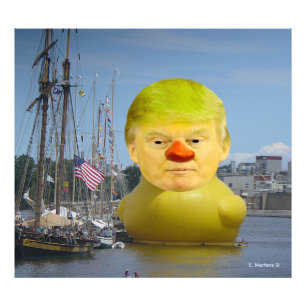 Donald Trump Rubber Yellow Duck Photo Élargissemen