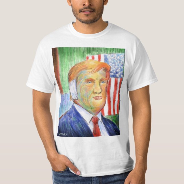 Donald Trump Van Gogh T-shirt de la valeur masculi (Devant)