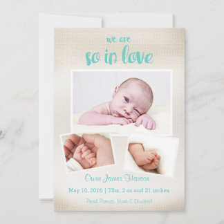 Donc In Love Baby Boy Faire-part de naissance