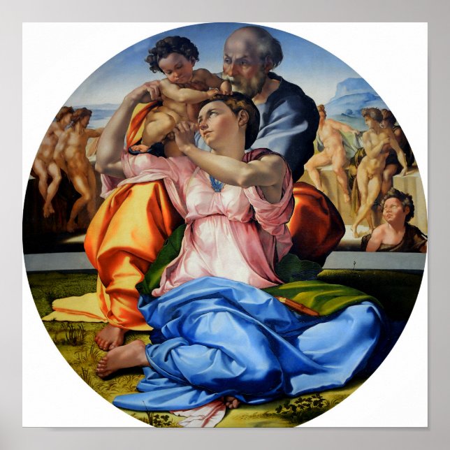 Doni Tondo par Michelangelo - Poster (Devant)