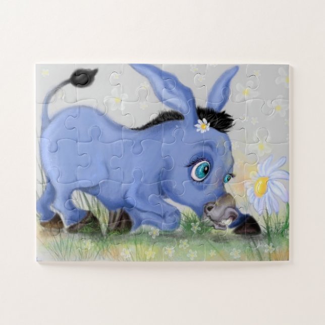 Donkey et Daisy Puzzle Gift - Peinture (Horizontal)