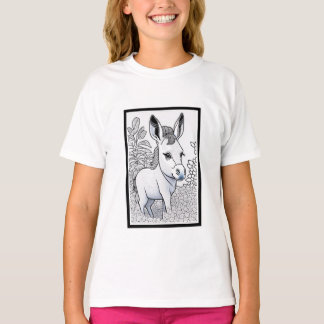Donkey Puppy Dreams : Whimsical T-shirt design d'i