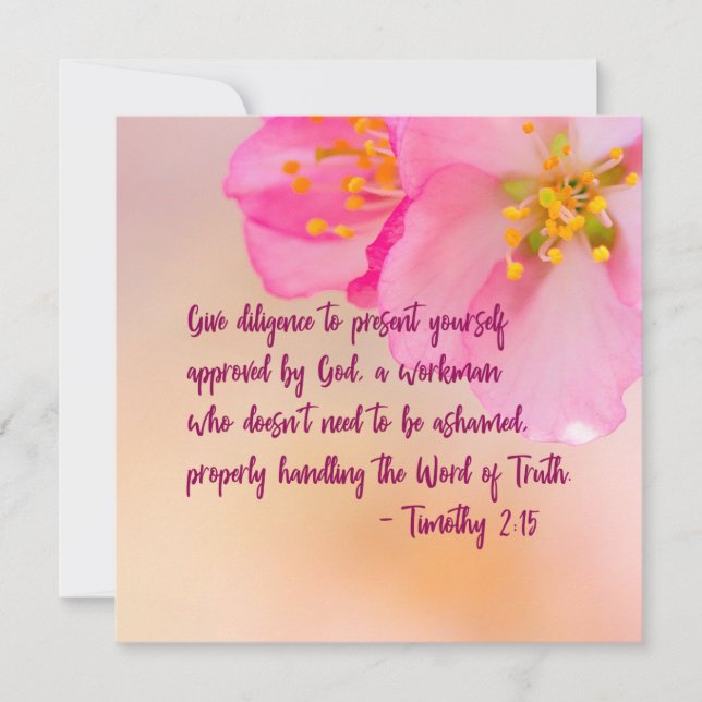 Donner Diligence De Vous Présenter Chrétien (Devant)