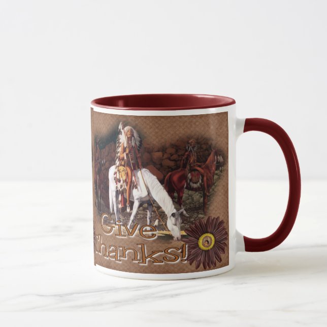 Donnez à des mercis la tasse de café indienne (Droite)