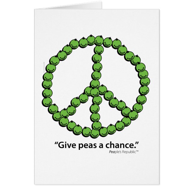 Donnez à des pois une occasion (Devant)