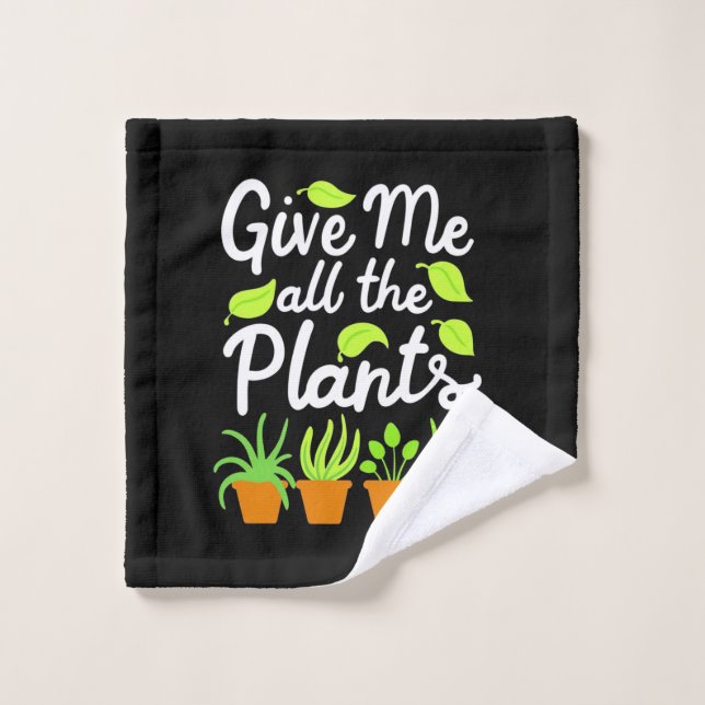 Donnez à Gardener tous les Plantes (Gant de toilette)
