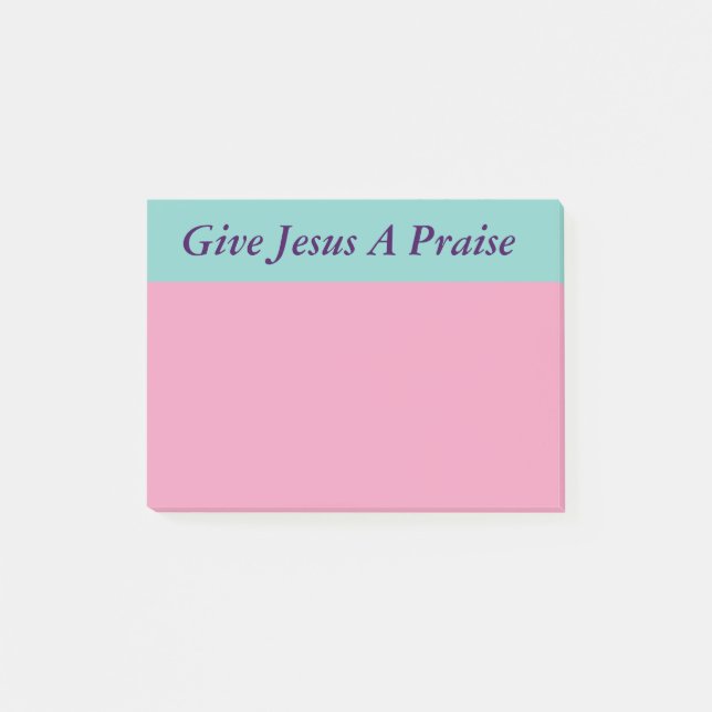 Donnez à Jésus les notes de post-it d'éloge (Devant)