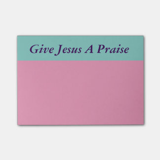 Donnez à Jésus les notes de post-it d'éloge