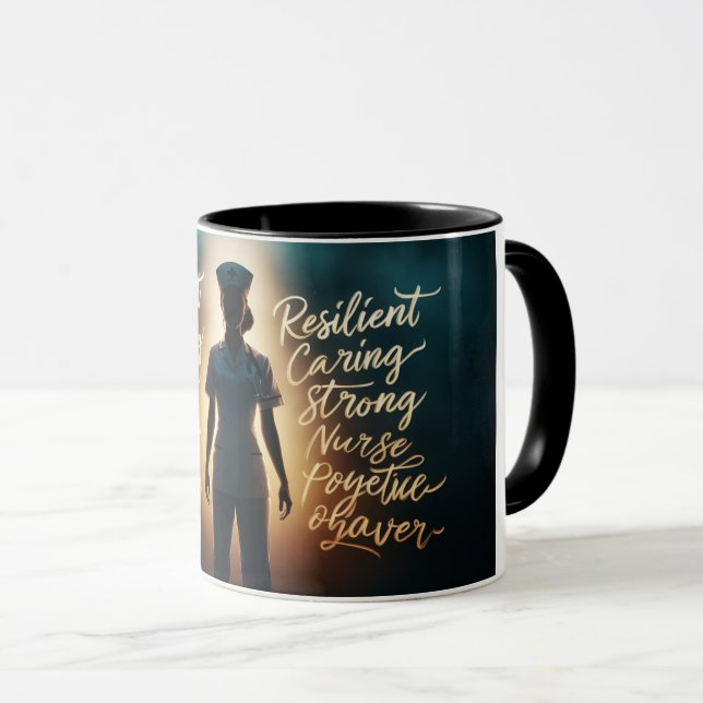 Donnez du pouvoir à vos matinées : Mug "Force & Gr (Devant droit)