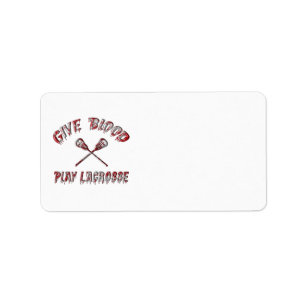 Donnez du sang à Lacrosse Étiquettes de adresse