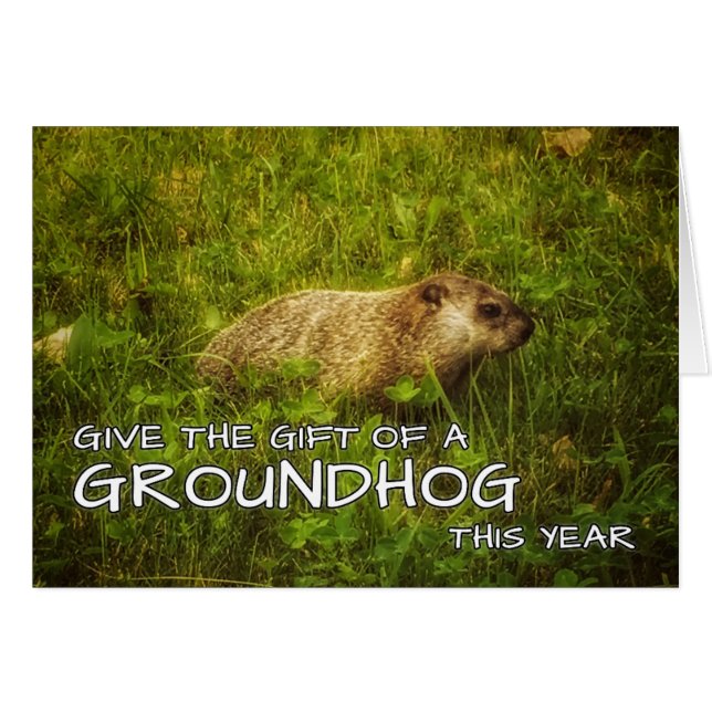 Donnez le cadeau d'une carte Groundhog cette année (Devant horizontal)