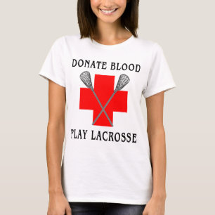 Donnez le T-shirt de lacrosse de jeu de sang