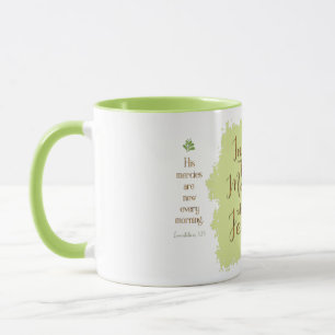 "Donnez-moi Jésus" 11oz tasse combinée (la chaux)