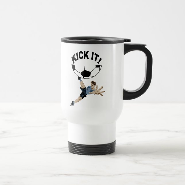 Donnez- un coup de piedle ! tasse de voyage (Droite)