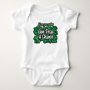 Donnez une chance aux petits pois bébé body