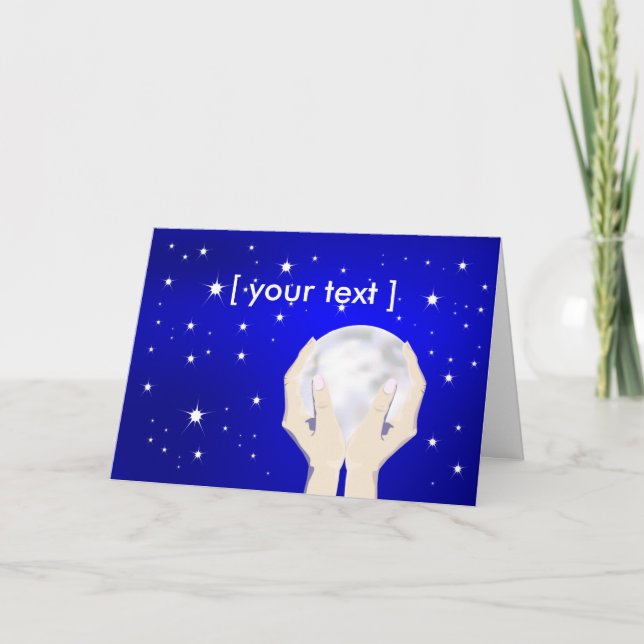 Donnez-vous la carte de voeux de la Lune (Devant)