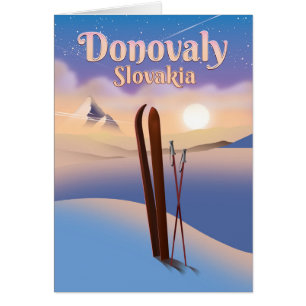 Donovaly Slovaquie poster de ski.