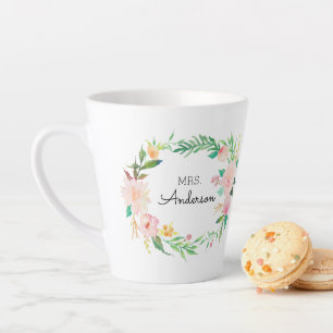 Dons à la maison d'enseignant - Mug de fleurs rose