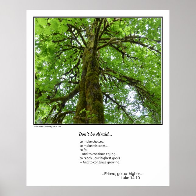 Don't be afraid...inspirational poster (Devant)