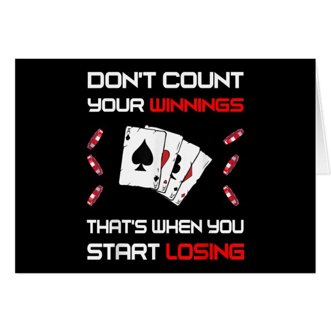 Don't Count Your Win That's When You Start Losing (Devant horizontal)