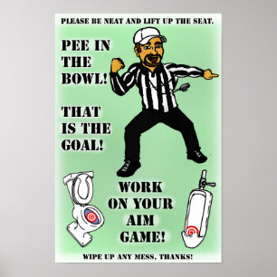 Don't Pee on the Seat poster pour hommes garçons