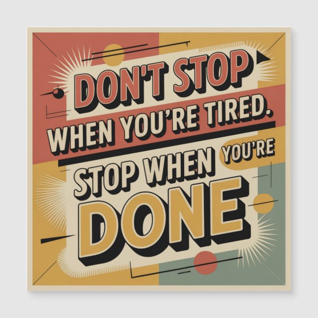 Don't Stop When You're Tired (Devant)