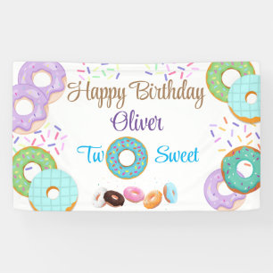 Donut boy Bannière de 2ème anniversaire