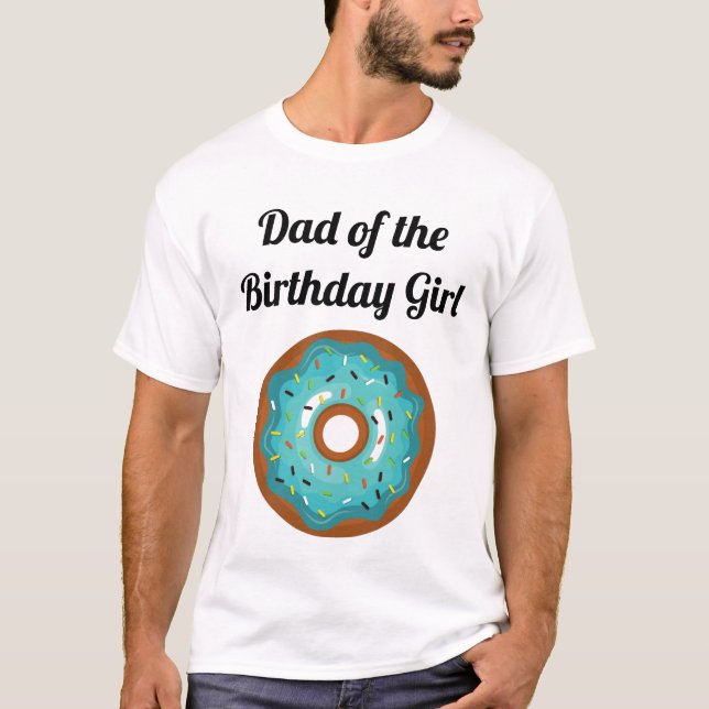 Donut fête d'anniversaire papa T-shirt (Devant)
