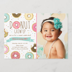 Donut Invitation Anniversaire Donut bey party
