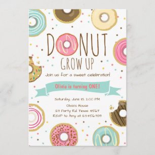 Donut Invitation Anniversaire Donut bey party