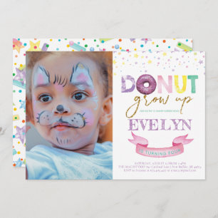 Donut Invitation Anniversaire Donut Granut Up Phot