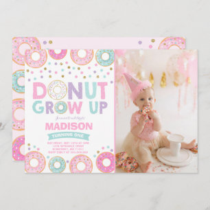 Donut Invitation Anniversaire Donut Grow Up Party