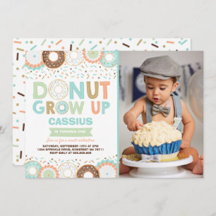 Donut Invitation Anniversaire Donut Grow Up Party
