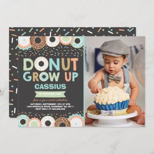 Donut Invitation Anniversaire Donut Grow Up Party