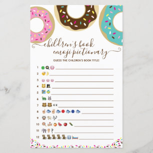 Donut parsemé d'Amour livre pour enfants Emoji